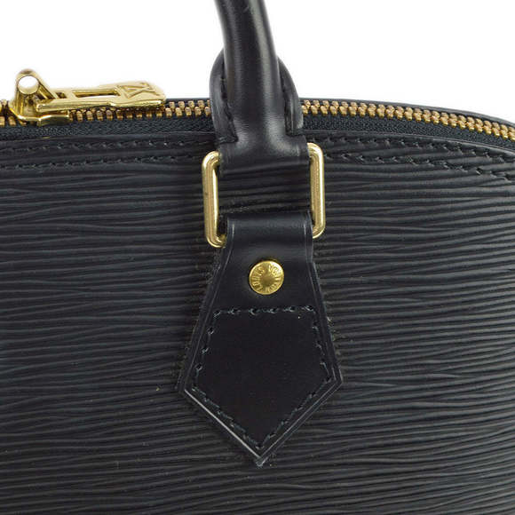 LOUIS VUITTON 1997 Black Epi Alma Handbag M52142 173143 - Picture 7 of 10